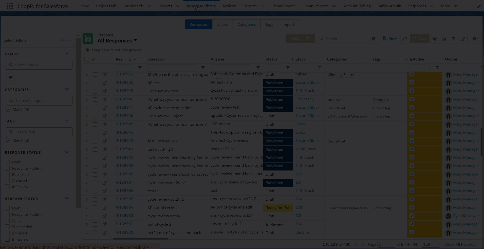 Reviews from project response.gif
